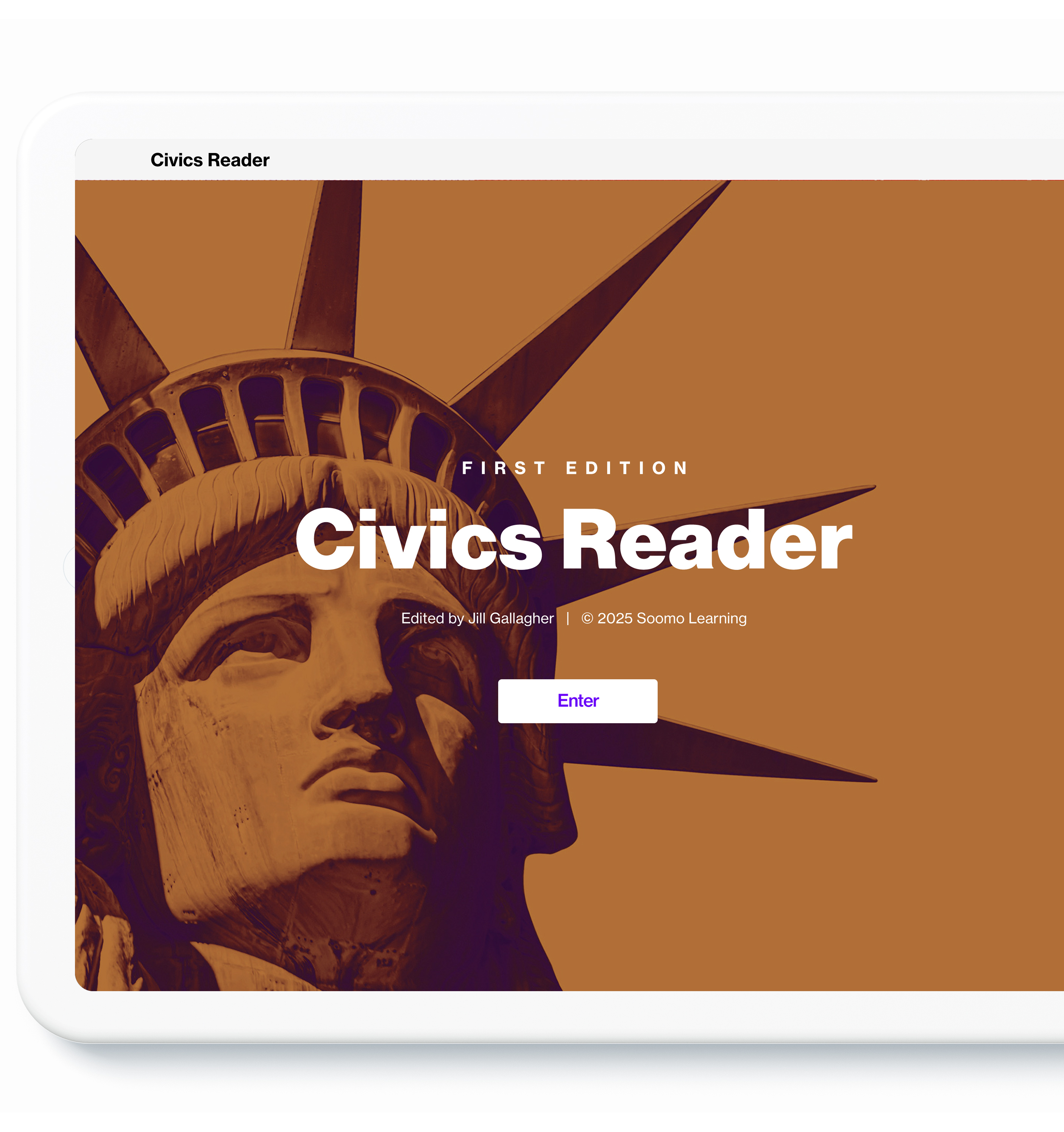 Civics Reader on ipad